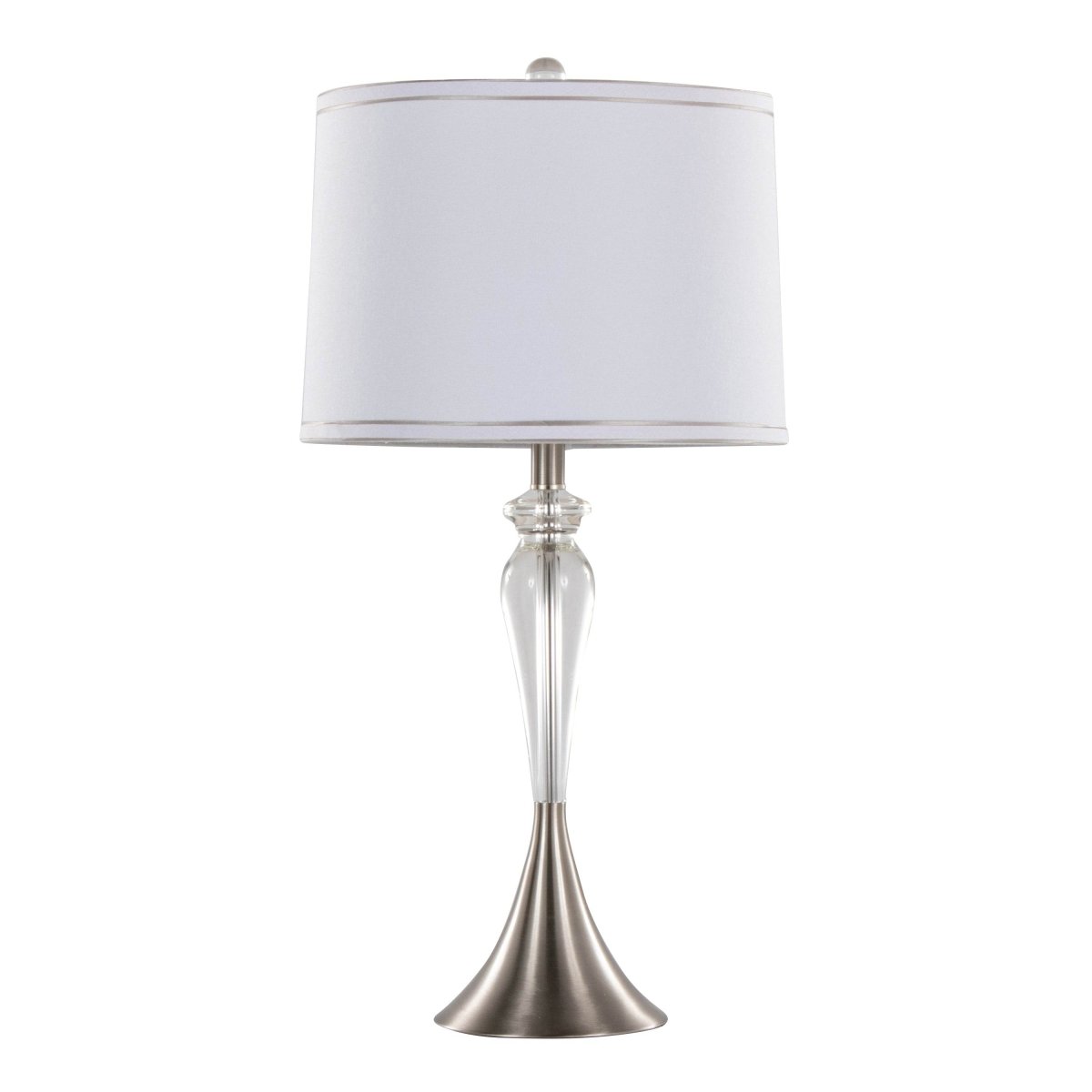 Set Of 2 Contemporary Crystal Table Lamps With Shades - LumiSource - Sleep Galleria