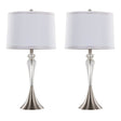 Set Of 2 Contemporary Crystal Table Lamps With Shades - LumiSource - Sleep Galleria