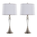 Set Of 2 Contemporary Crystal Table Lamps With Shades - LumiSource - Sleep Galleria