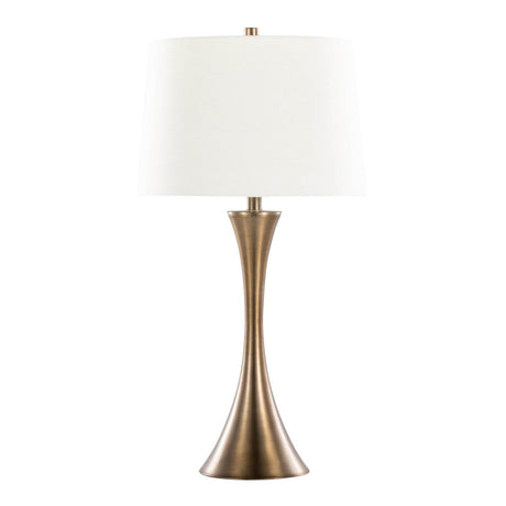 Set Of 2 Contemporary Matte Bronze Metal Table Lamps - Sleep Galleria