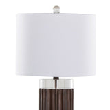 Set Of 2 Cylinder Fluted Crystal Table Lamps - Sleep Galleria