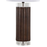Set Of 2 Cylinder Fluted Crystal Table Lamps - Sleep Galleria