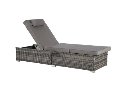 2 - Piece Outdoor Adjustable Rattan Chaise Lounge Chair Set - Lunara - Sleep Galleria