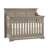 4-in-1 Convertible Solid Wood Gray Crib - Sleep Galleria