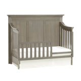 4-in-1 Convertible Solid Wood Gray Crib - Sleep Galleria
