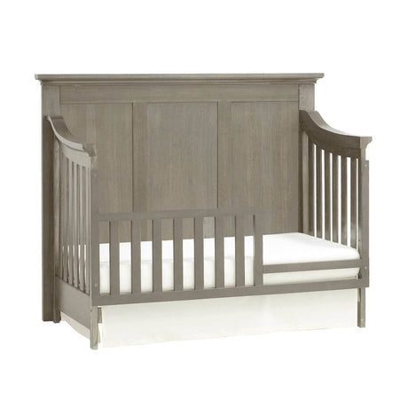 4 - in - 1 Convertible Solid Wood Gray Crib - Lunara - Sleep Galleria