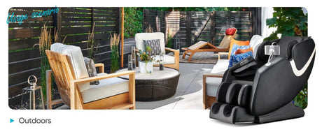 4D Zero - Gravity Shiatsu Heated Full Body Massage Chair - Lunara - Sleep Galleria
