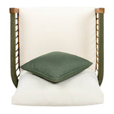 Acacia Wood Outdoor Club Chair With Handwoven Rope - Lunara - Sleep Galleria
