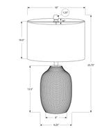 Contemporary Cream Ceramic Ginger Jar Table Lamp - Sleep Galleria