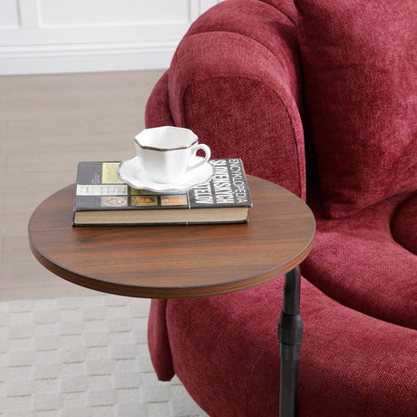 Extra Large Chenille Barrel Chair With Ottoman - Sleep Galleria