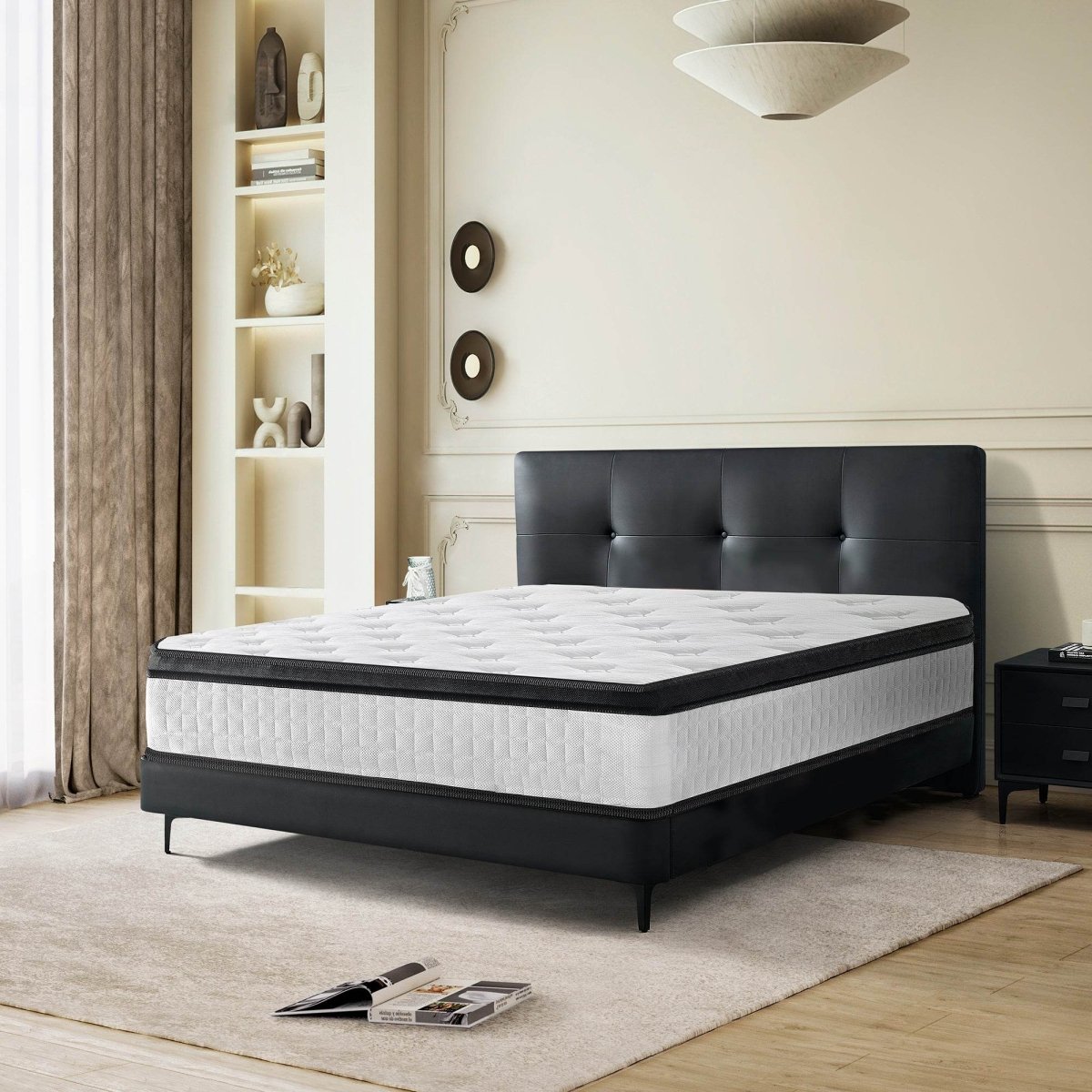 Medium 12-Inch Hybrid Pocket Spring Memory Foam Mattress - Sleep Galleria