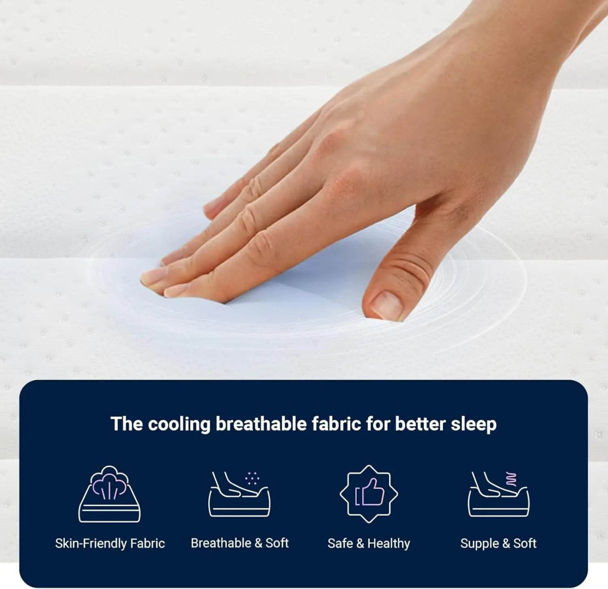 Medium Hybrid 12-Inch Smarts Coil Memory Foam Mattress - Sleep Galleria
