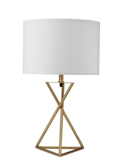 Mid-Century Metal Hourglass Table Lamp Gold - Sleep Galleria