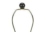 Modern Black Ceramic Table Lamp With Ivory Shade - Sleep Galleria