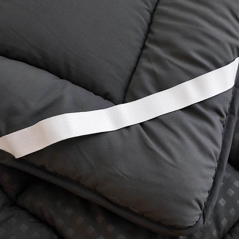 Quilted Polyester Mattress Pad With Secure Lacing - Sleep Galleria