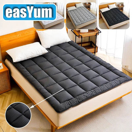 Quilted Polyester Mattress Pad With Secure Lacing - Sleep Galleria