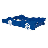 Race Car Twin Platform Bed With Safety Rails - Lunara - Sleep Galleria