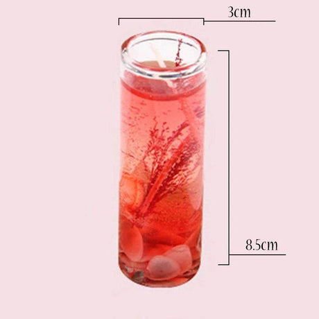 Romantic Ocean - Themed Jelly Pillar Candle - Lunara - Sleep Galleria