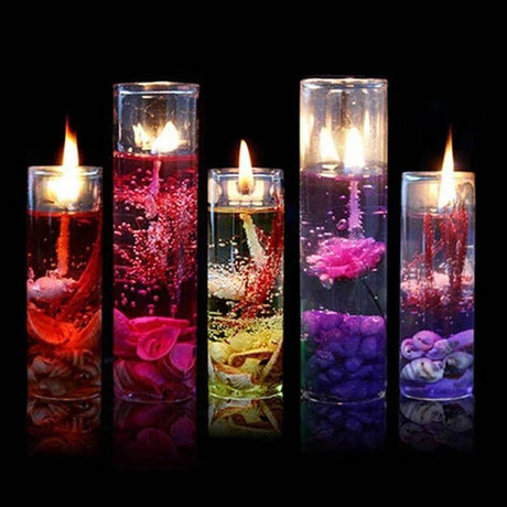 Romantic Ocean - Themed Jelly Pillar Candle - Lunara - Sleep Galleria