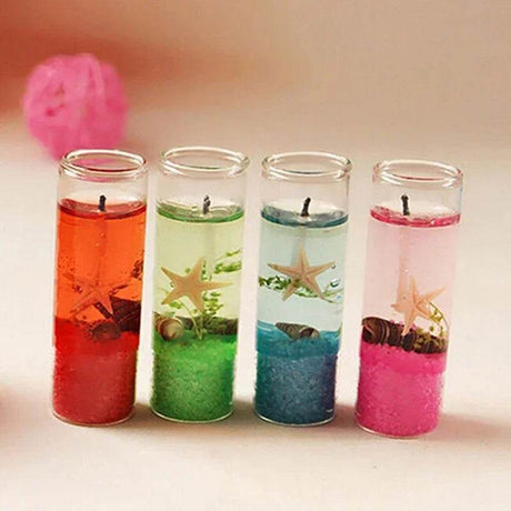Romantic Ocean - Themed Jelly Pillar Candle - Lunara - Sleep Galleria