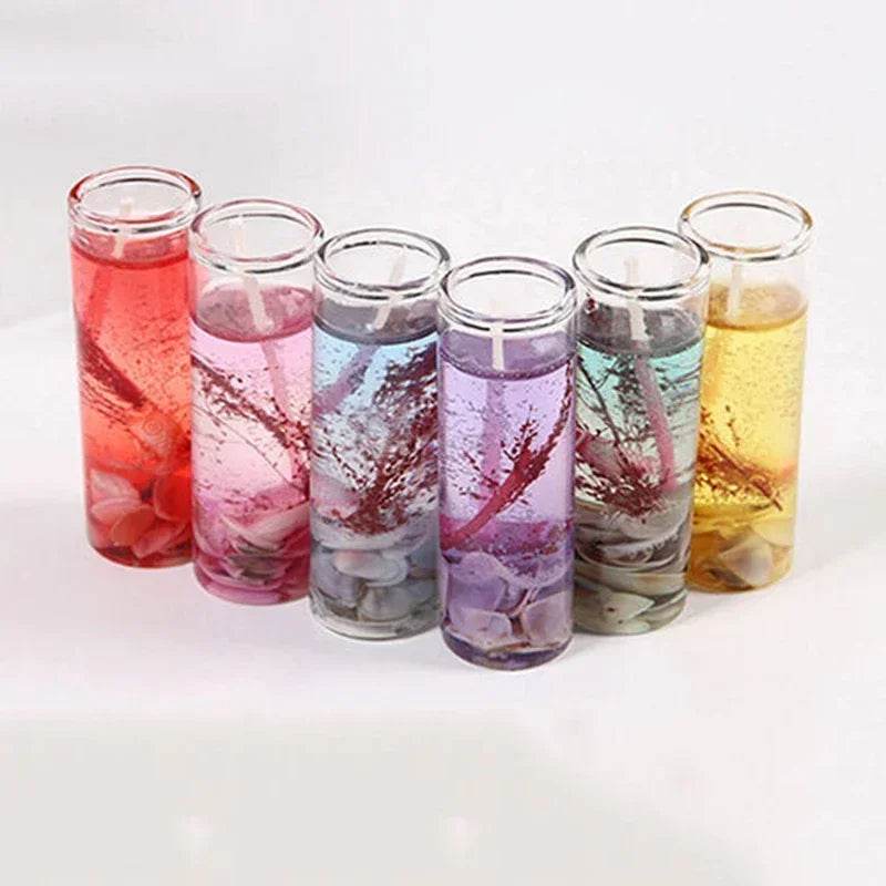 Romantic Ocean - Themed Jelly Pillar Candle - Lunara - Sleep Galleria
