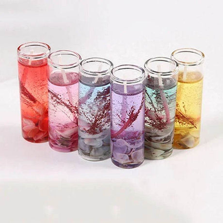 Romantic Ocean - Themed Jelly Pillar Candle - Lunara - Sleep Galleria