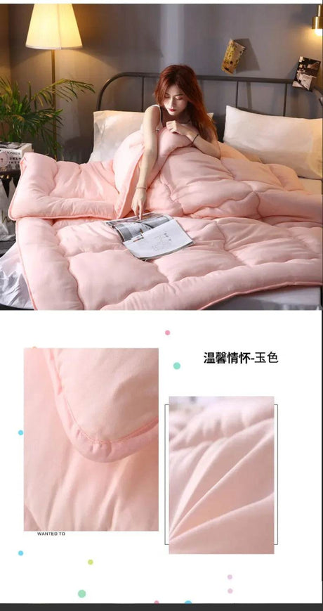 Thick Quilted Soft Warm Polyester Winter Blanket - Lunara - Sleep Galleria