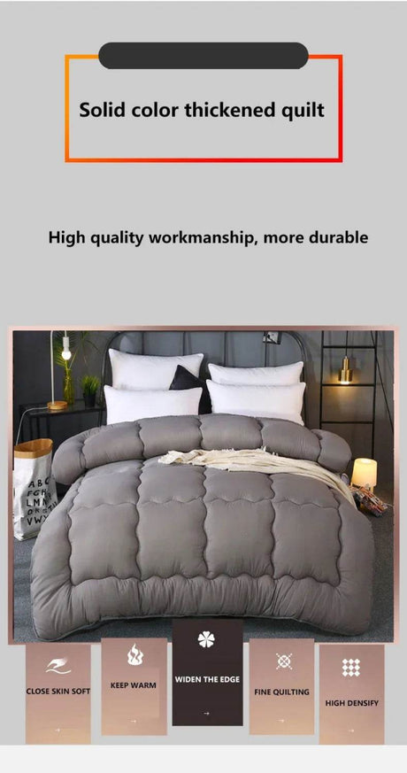 Thick Quilted Soft Warm Polyester Winter Blanket - Lunara - Sleep Galleria