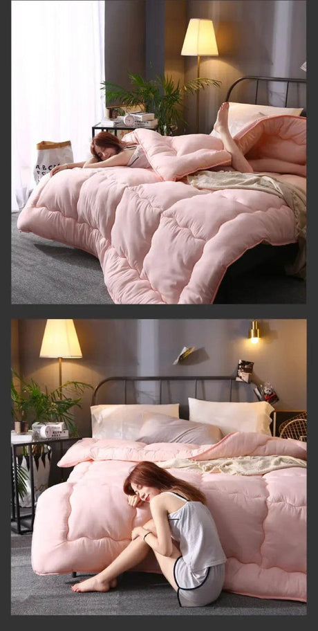 Thick Quilted Soft Warm Polyester Winter Blanket - Lunara - Sleep Galleria