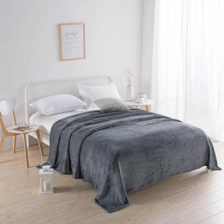 Thickened Plush Solid Color Polyester Blanket - Sleep Galleria