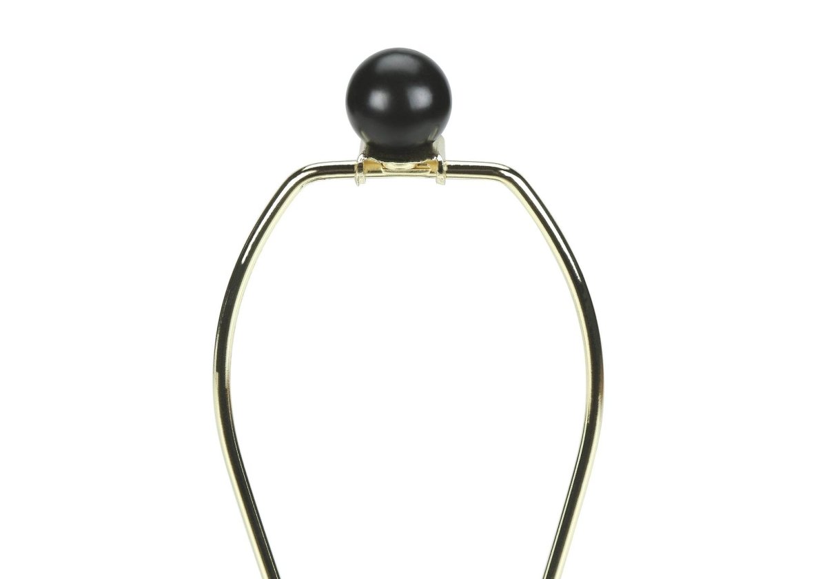 Transitional Black Ceramic Base Ivory Drum Table Lamp - Sleep Galleria