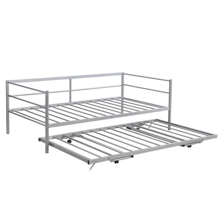 Twin Metal Daybed With Adjustable Pop - Up Trundle - Lunara - Sleep Galleria