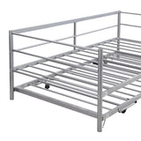 Twin Metal Daybed With Adjustable Pop - Up Trundle - Lunara - Sleep Galleria