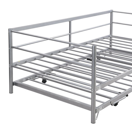 Twin Metal Daybed With Adjustable Pop - Up Trundle - Lunara - Sleep Galleria