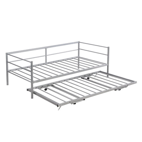 Twin Metal Daybed With Adjustable Pop - Up Trundle - Lunara - Sleep Galleria