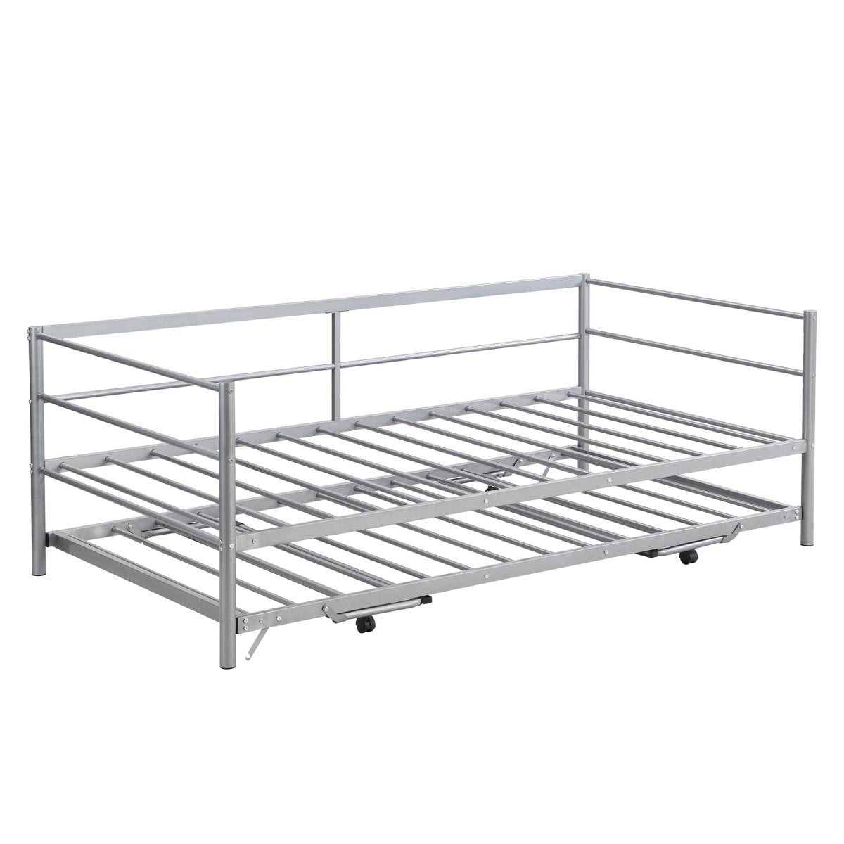 Twin Metal Daybed With Adjustable Pop - Up Trundle - Lunara - Sleep Galleria