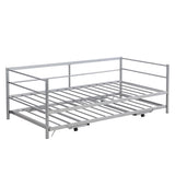Twin Metal Daybed With Adjustable Pop - Up Trundle - Lunara - Sleep Galleria