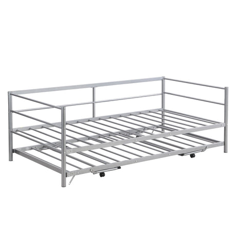 Twin Metal Daybed With Adjustable Pop - Up Trundle - Lunara - Sleep Galleria