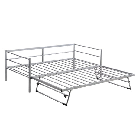 Twin Metal Daybed With Adjustable Pop - Up Trundle - Lunara - Sleep Galleria