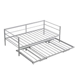 Twin Metal Daybed With Adjustable Pop - Up Trundle - Lunara - Sleep Galleria