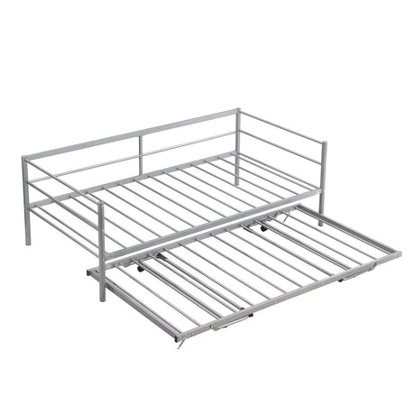 Twin Metal Daybed With Adjustable Pop - Up Trundle - Lunara - Sleep Galleria