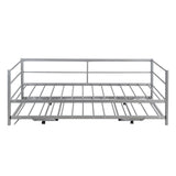 Twin Metal Daybed With Adjustable Pop - Up Trundle - Lunara - Sleep Galleria