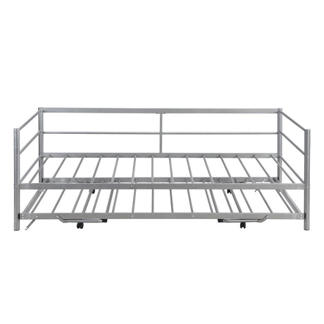 Twin Metal Daybed With Adjustable Pop - Up Trundle - Lunara - Sleep Galleria