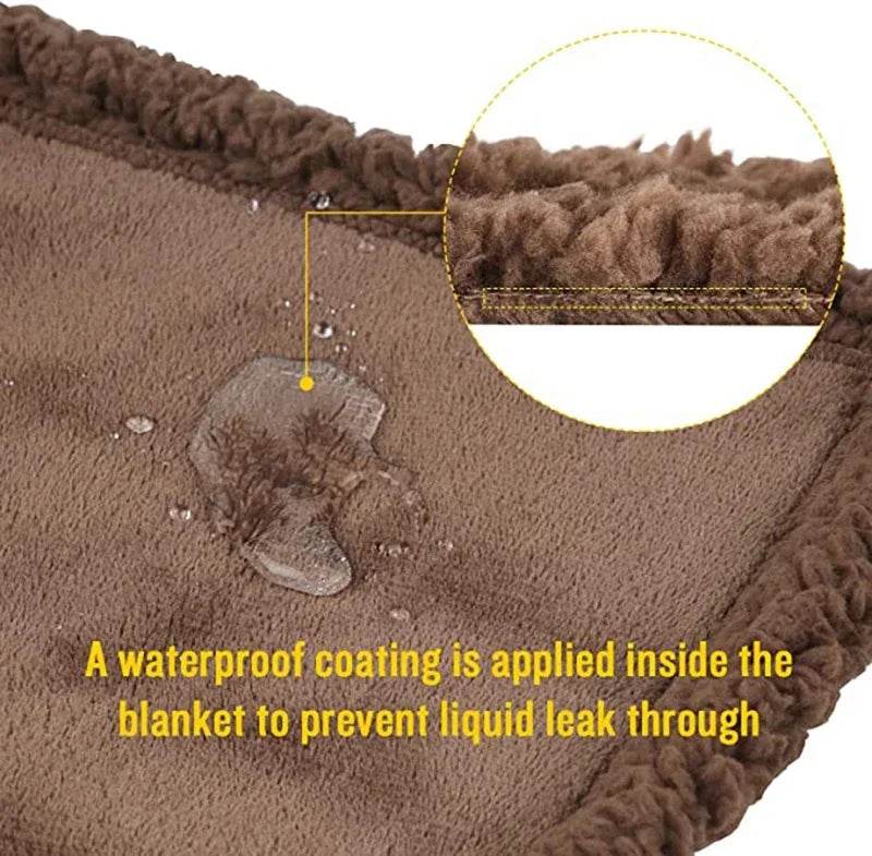 Waterproof Winter Coral Fleece Shaggy Blanket - Sleep Galleria