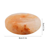 Set Of 6 Hand-Carved Pink Salt Crystal Massage Stones - Sleep Galleria