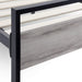 Malouf Furniture Menden Open Frame Metal & Wood Platform Bed