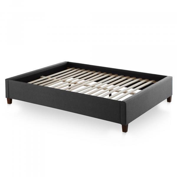 Malouf Furniture Queen / Charcoal / FREE Nationwide Curbside Delivery Eastman Upholstered Platform Bed