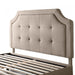 Malouf Furniture Queen / Oat / FREE Nationwide Curbside Delivery Carlisle Upholstered Headboard
