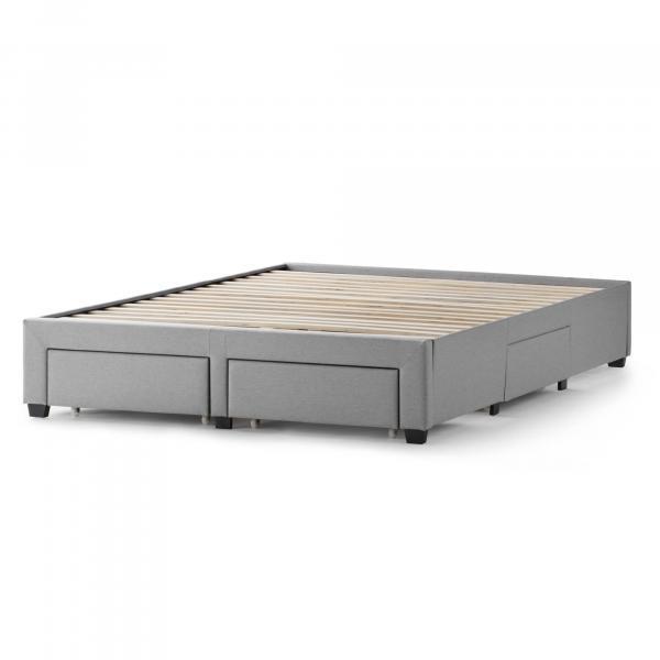 Malouf Furniture Queen / Stone / FREE Nationwide Curbside Delivery Watson Upholstered Platform Bed