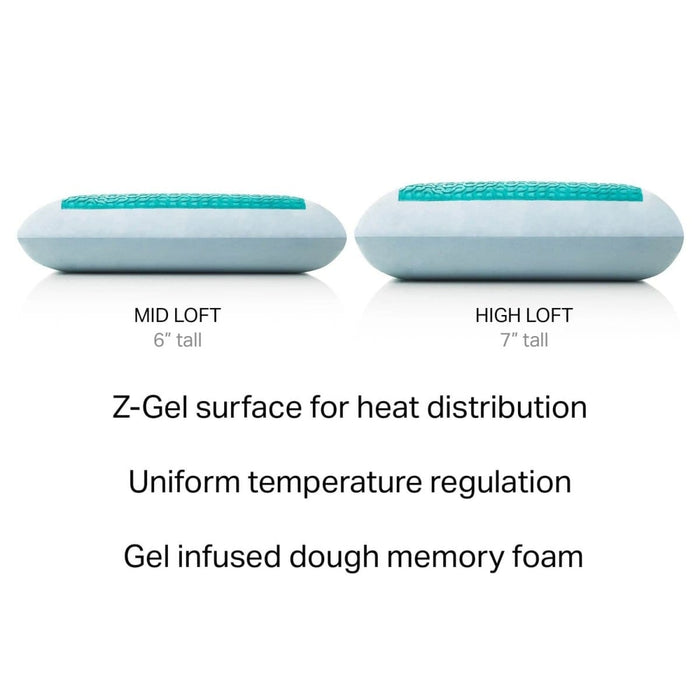 Malouf Pillows King / Mid Loft Malouf Gel Dough® + Dual Z™ Gel Pillow